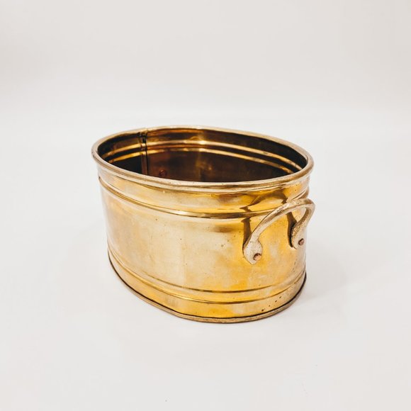 Mini Brass Decorative Metal Bin Plants + Decor - Picture 3 of 6